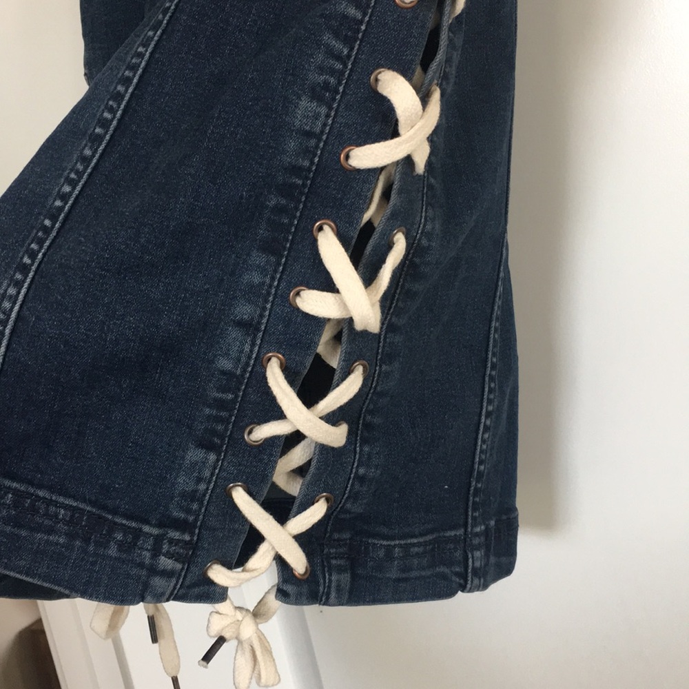 Free people lace up jean skirt - Picture 4 of 4